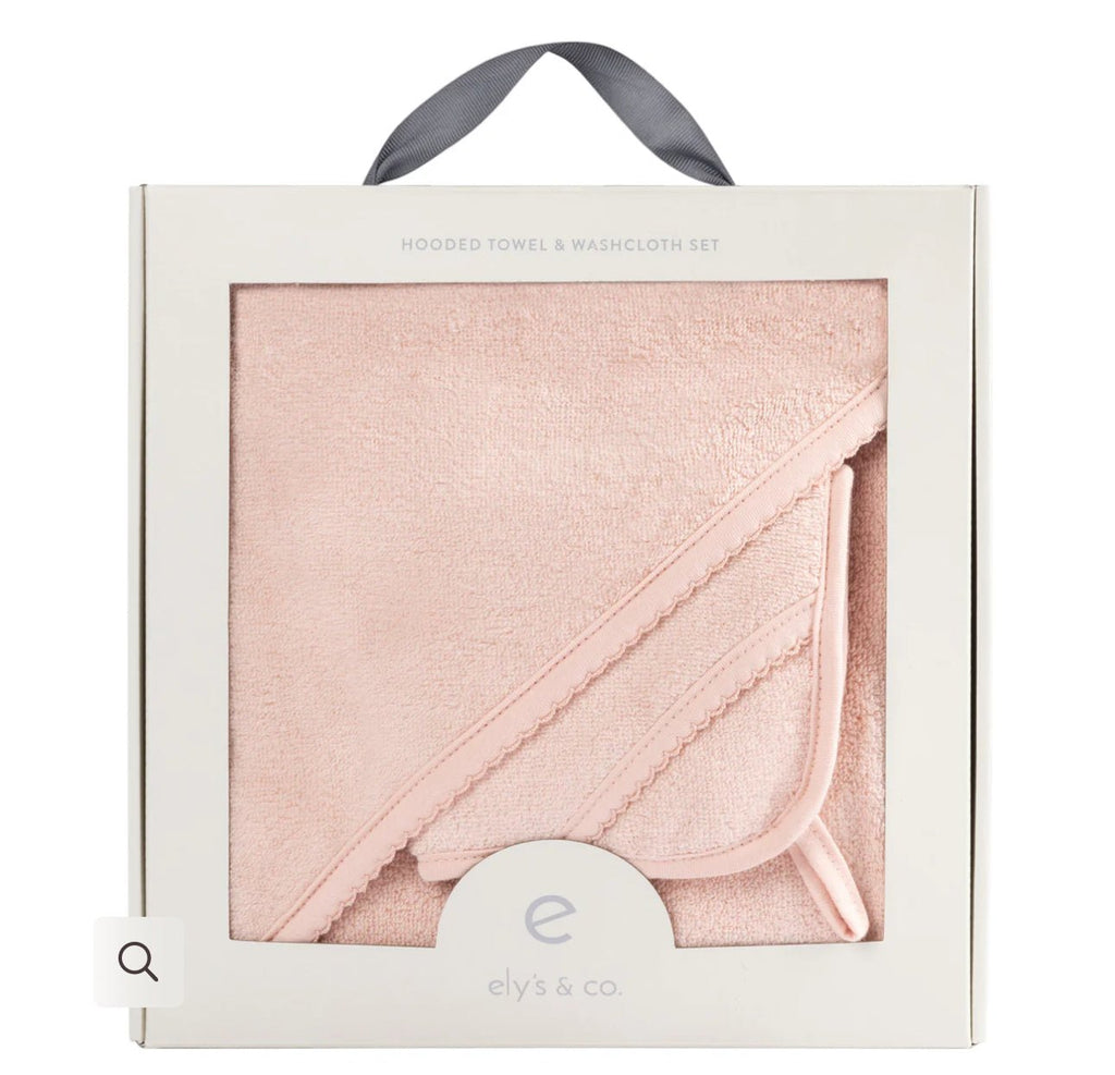 Elys & Co. Hooded Towel & Washcloth Set - Blissful Bundlz