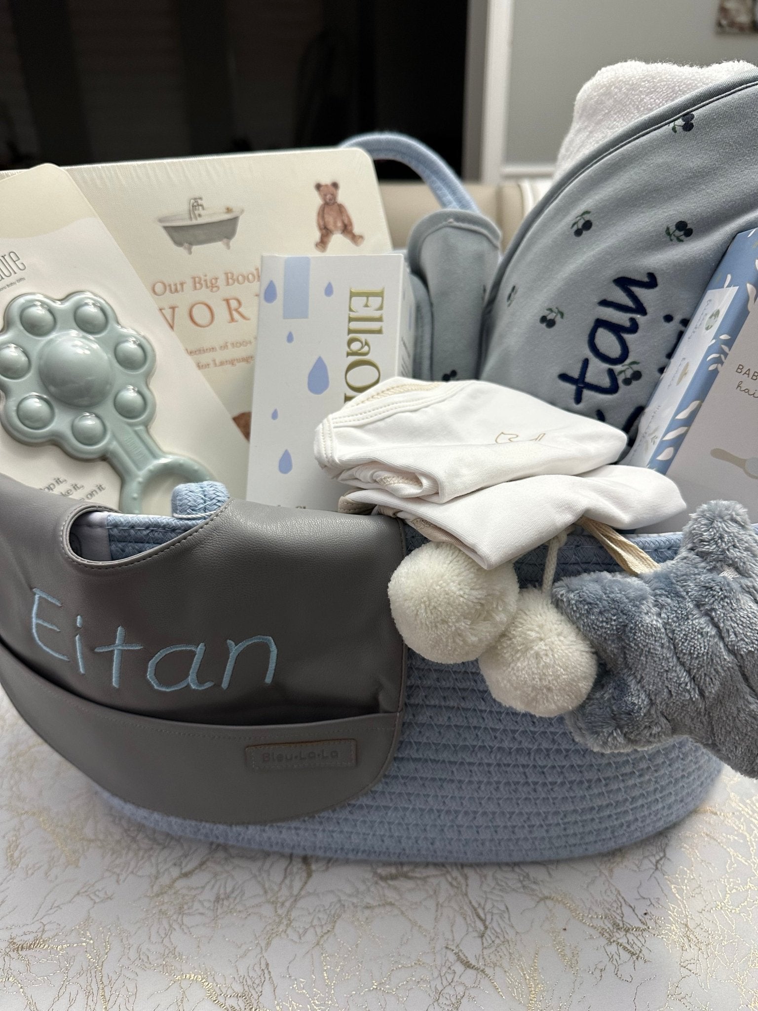 Elys & Co Hooded Towel & WashclothSet - Towel
