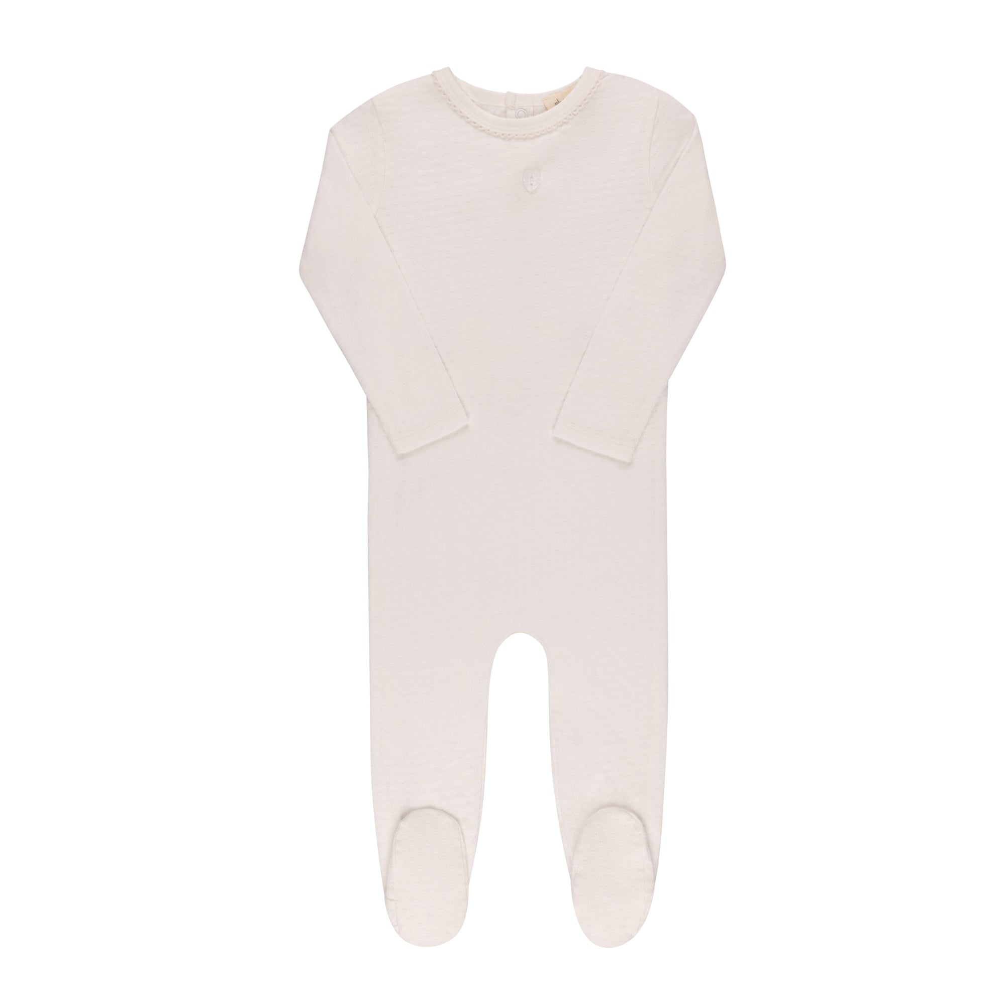 Ely’s & Co Ivory Pointelle Heart 3 Pc Layette Set - Blissful Bundlz