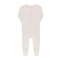Ely’s & Co Ivory Pointelle Heart Footie & Bonnet - Blissful Bundlz