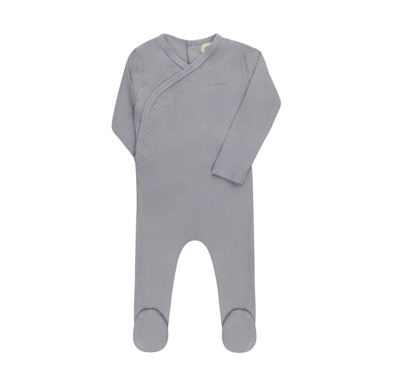 Ely’s & Co. Organic Amore Pointelle Collection Footie - Blue - Blissful Bundlz