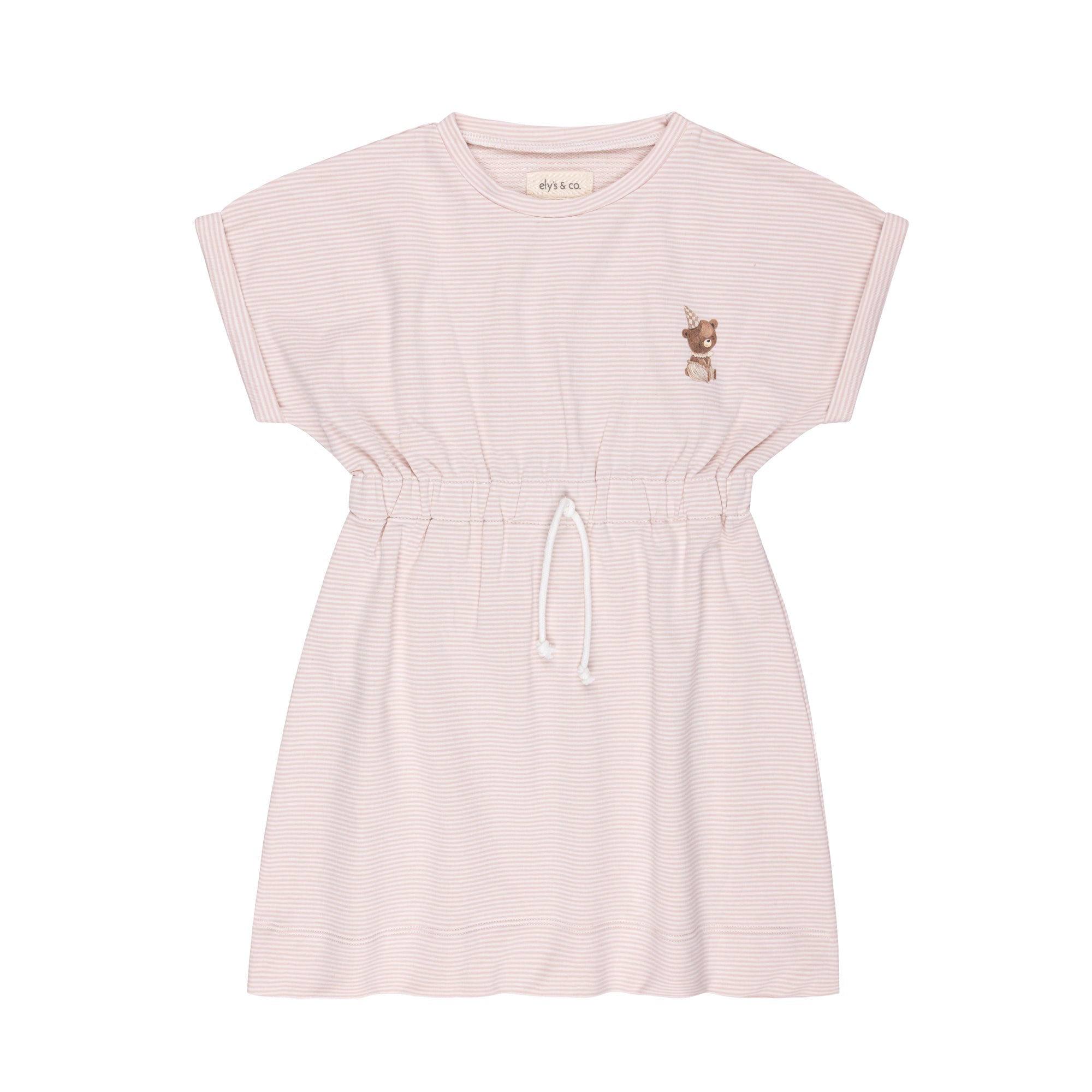 Ely’s & Co. Organic Bear Collection Dress - Pink - Blissful Bundlz