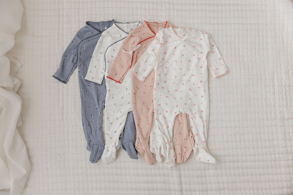 Elys & Co. Organic Cotton Cluster Leaf Collection Footie - Blissful Bundlz