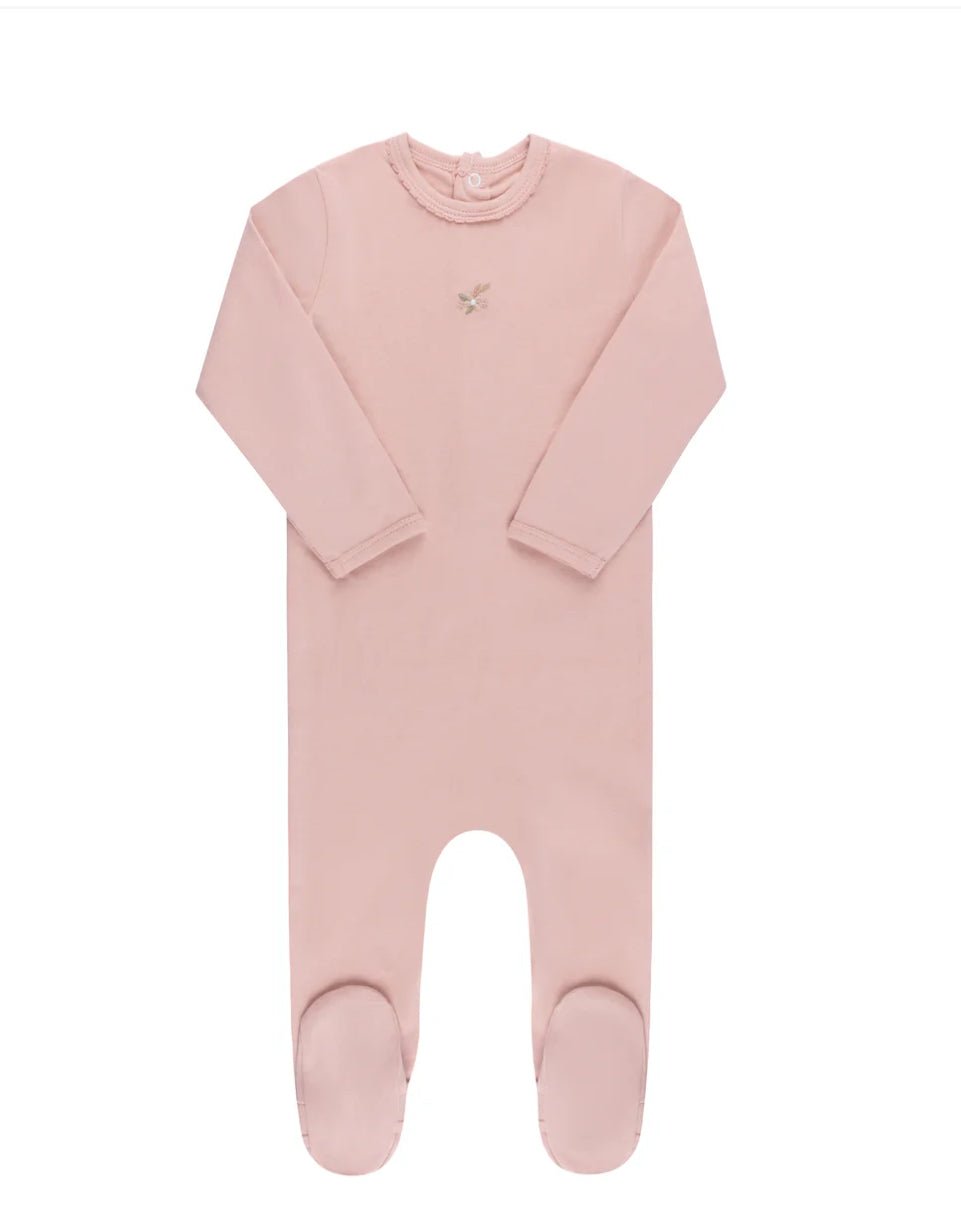 Elys & Co. Pink Embroidered Flower Layette Set - Blissful Bundlz