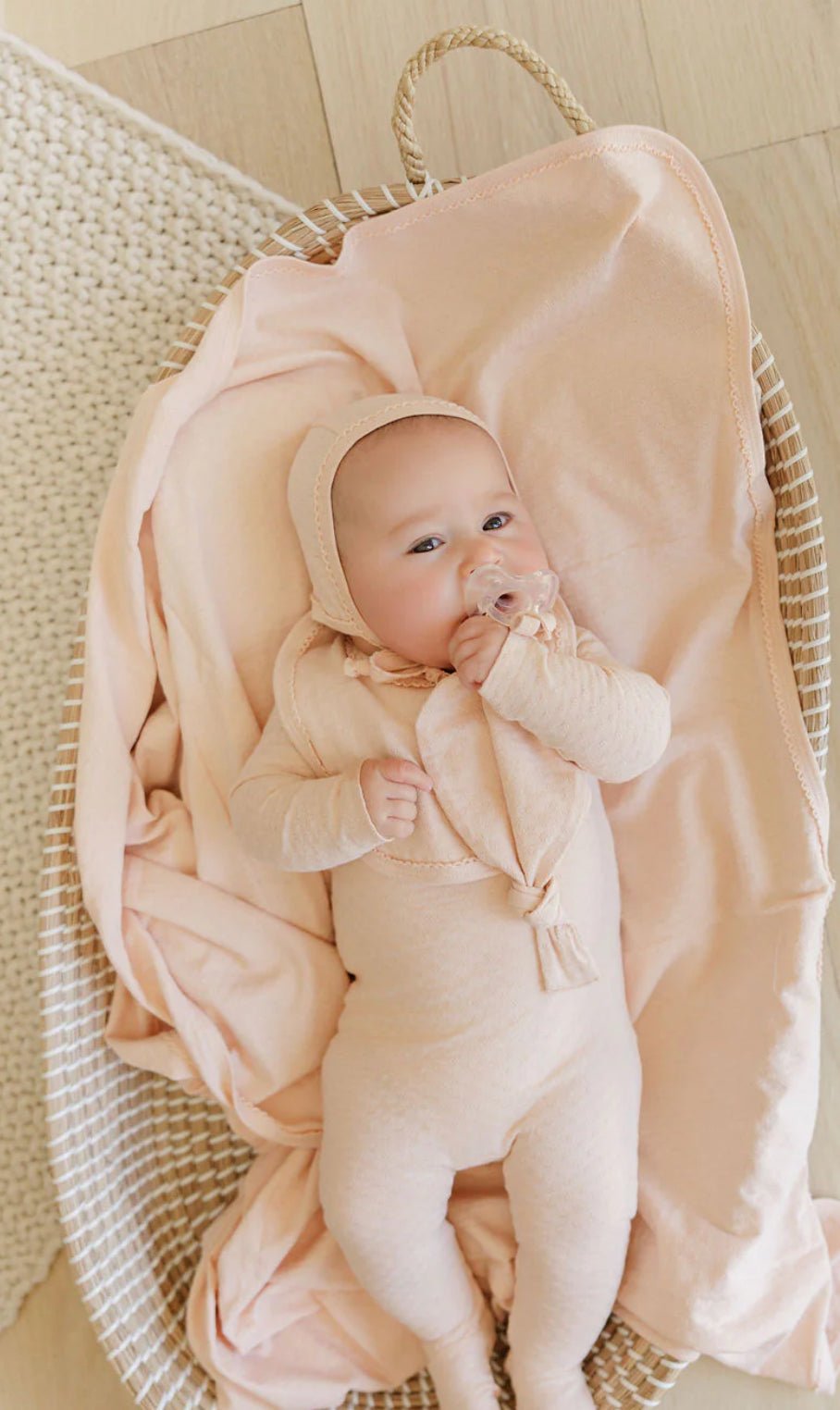 Ely’s & Co Pink Pointelle Heart Footie - Blissful Bundlz