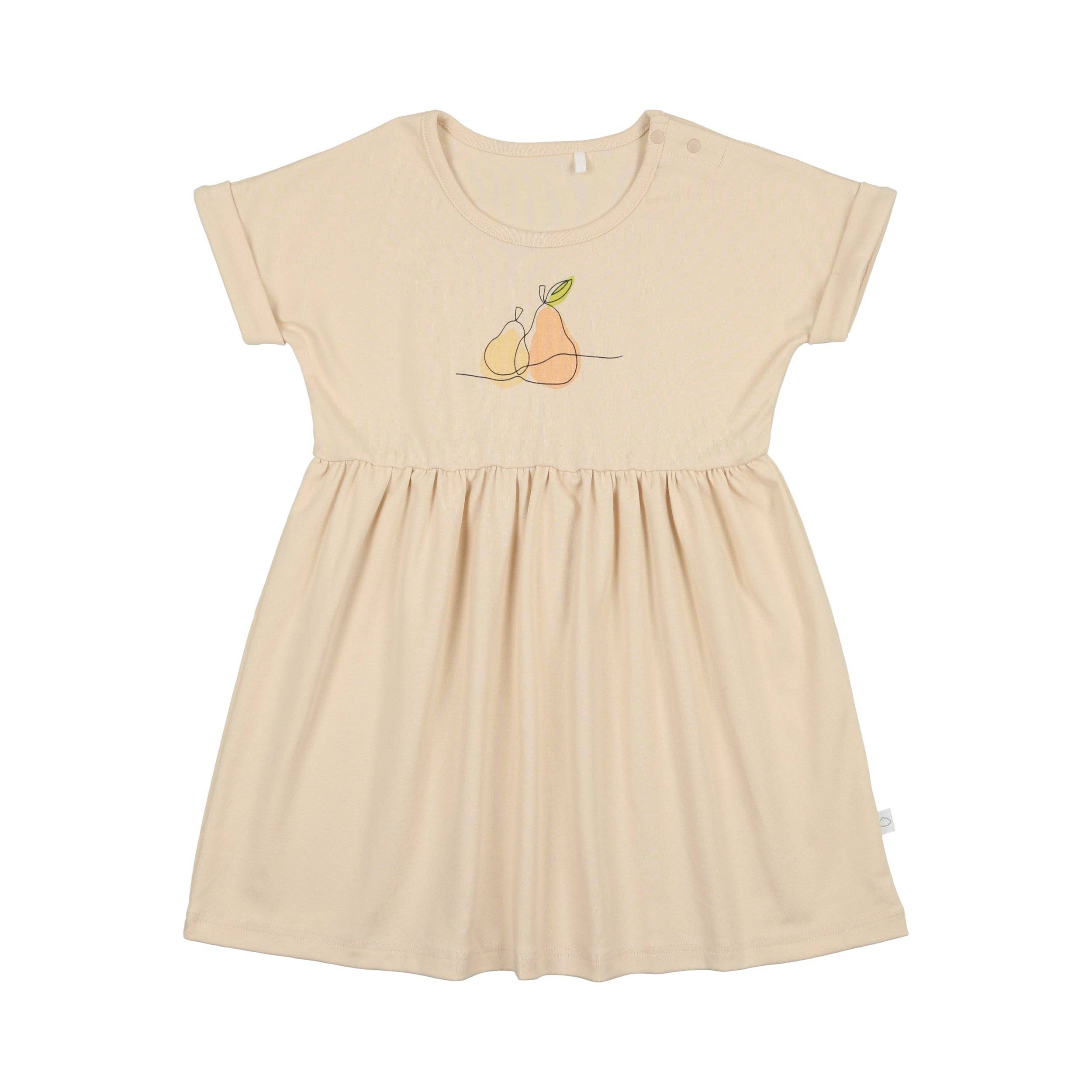 Pouf Baby Pear Graphic Short Sleeve Dress