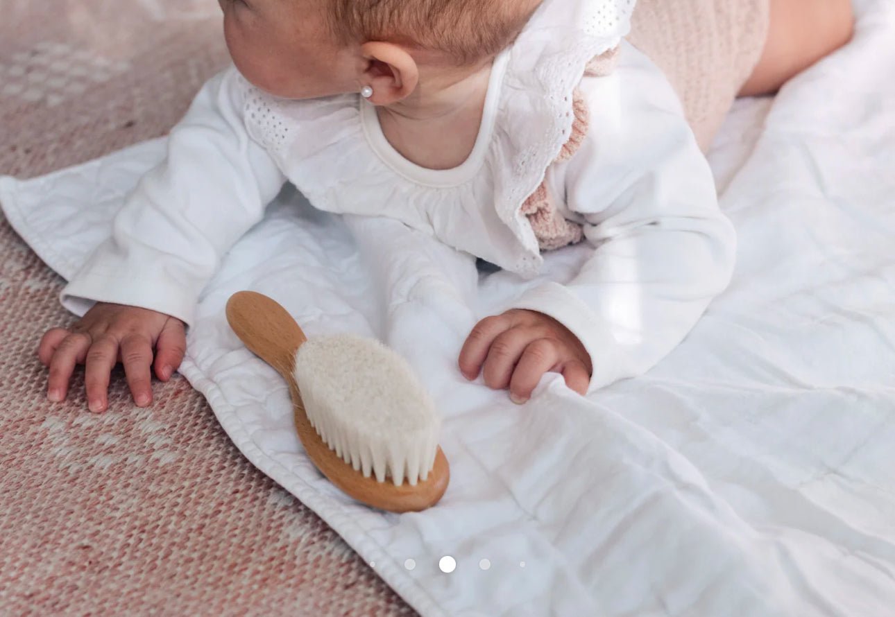 Fephas Goat Hair and Silicone Baby Brush - Blissful Bundlz