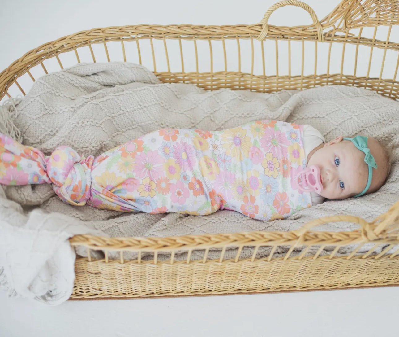 Honey Lemonade Buttery Soft and Stretchy Swaddle Blanket - Blissful Bundlz