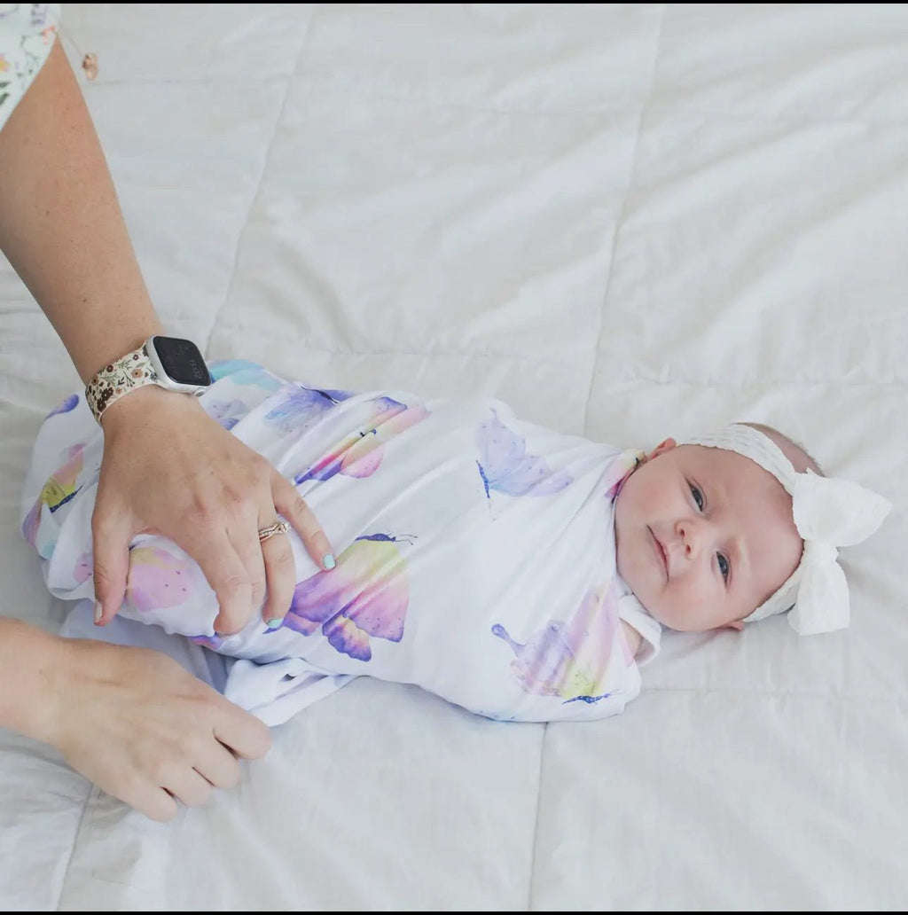 Honey Lemonade Buttery Soft and Stretchy Swaddle Blanket - Blissful Bundlz