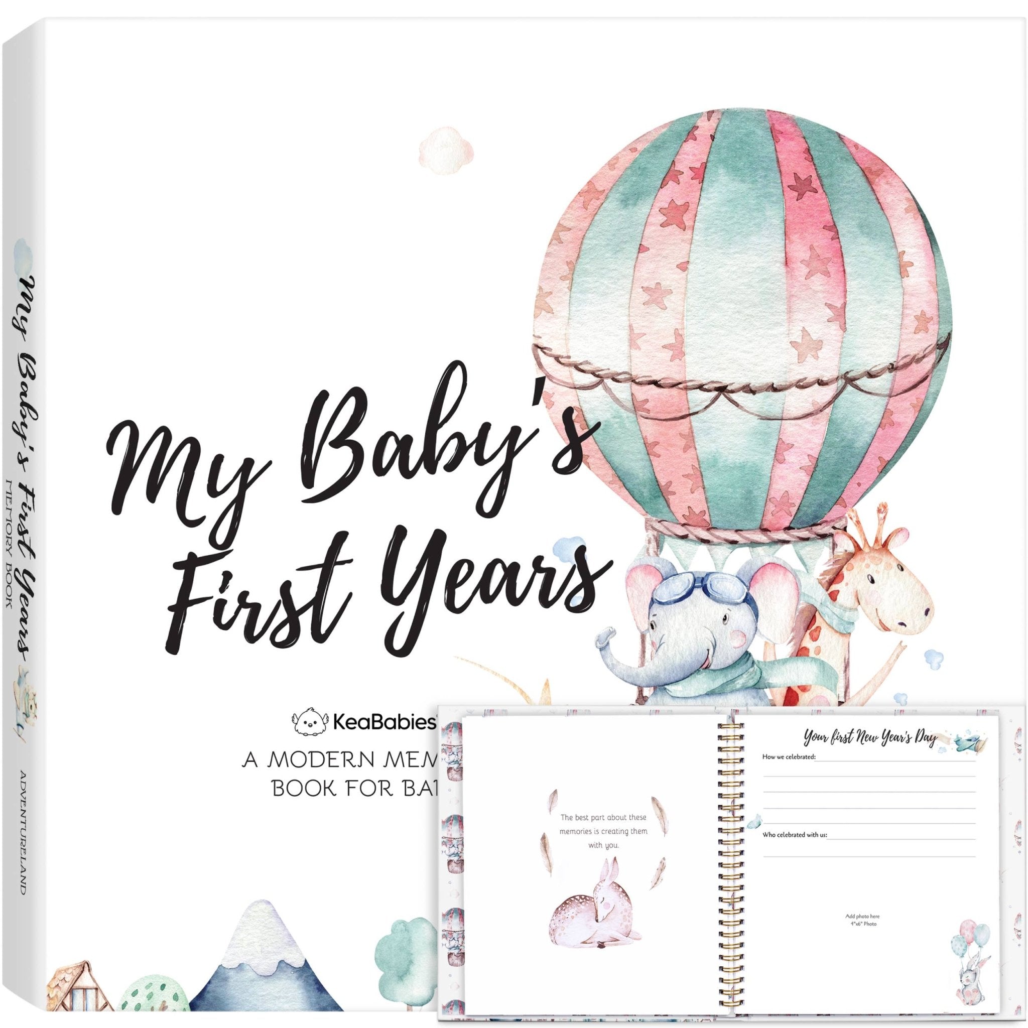 KeaBabies Baby First Years Memory Book - Books