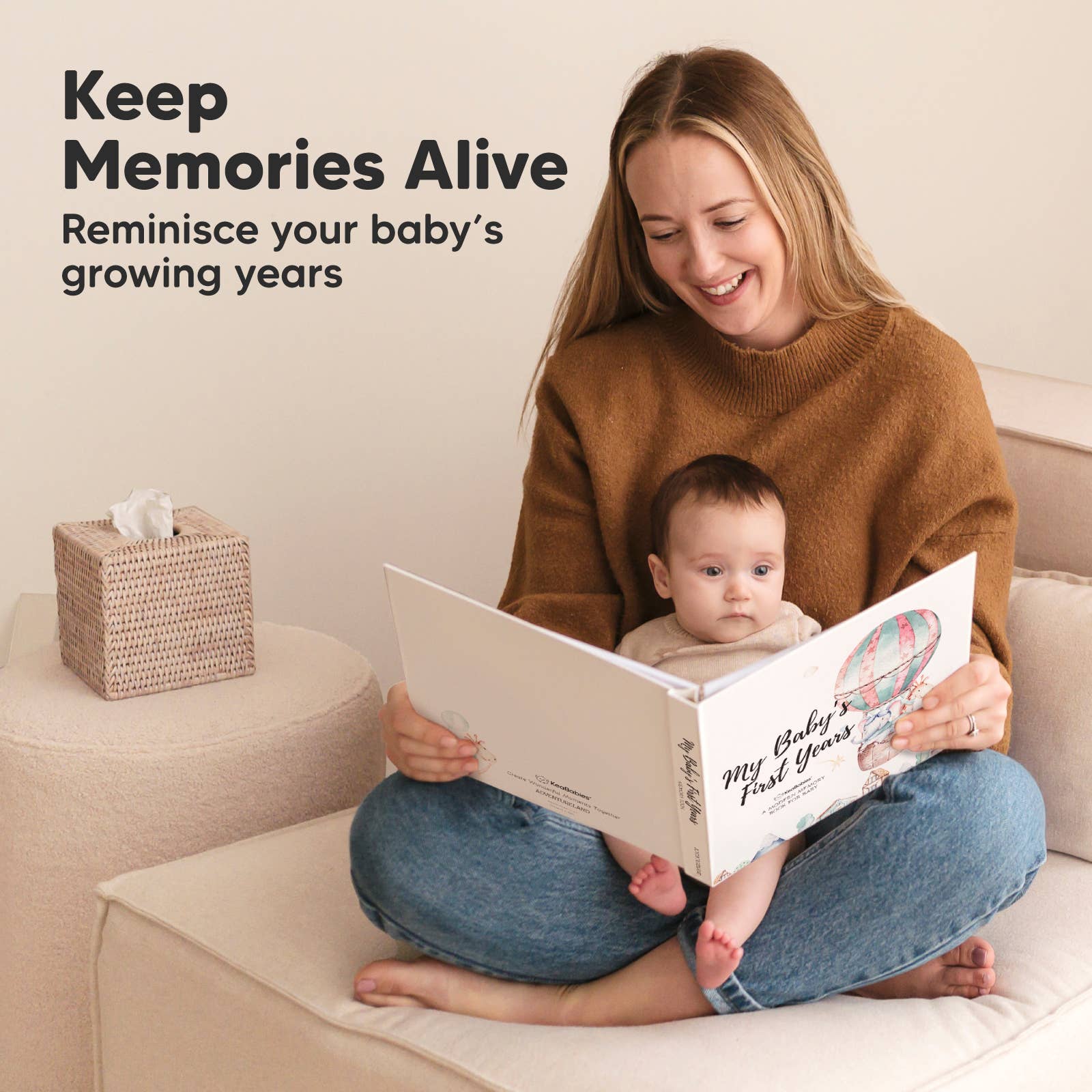 KeaBabies Baby First Years Memory Book - Books