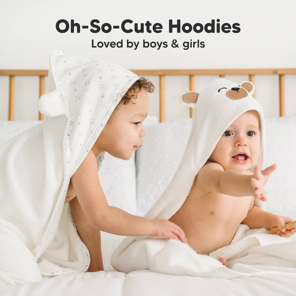 KeaBabies Cuddle Grizzly Baby Hooded Towel - Towel