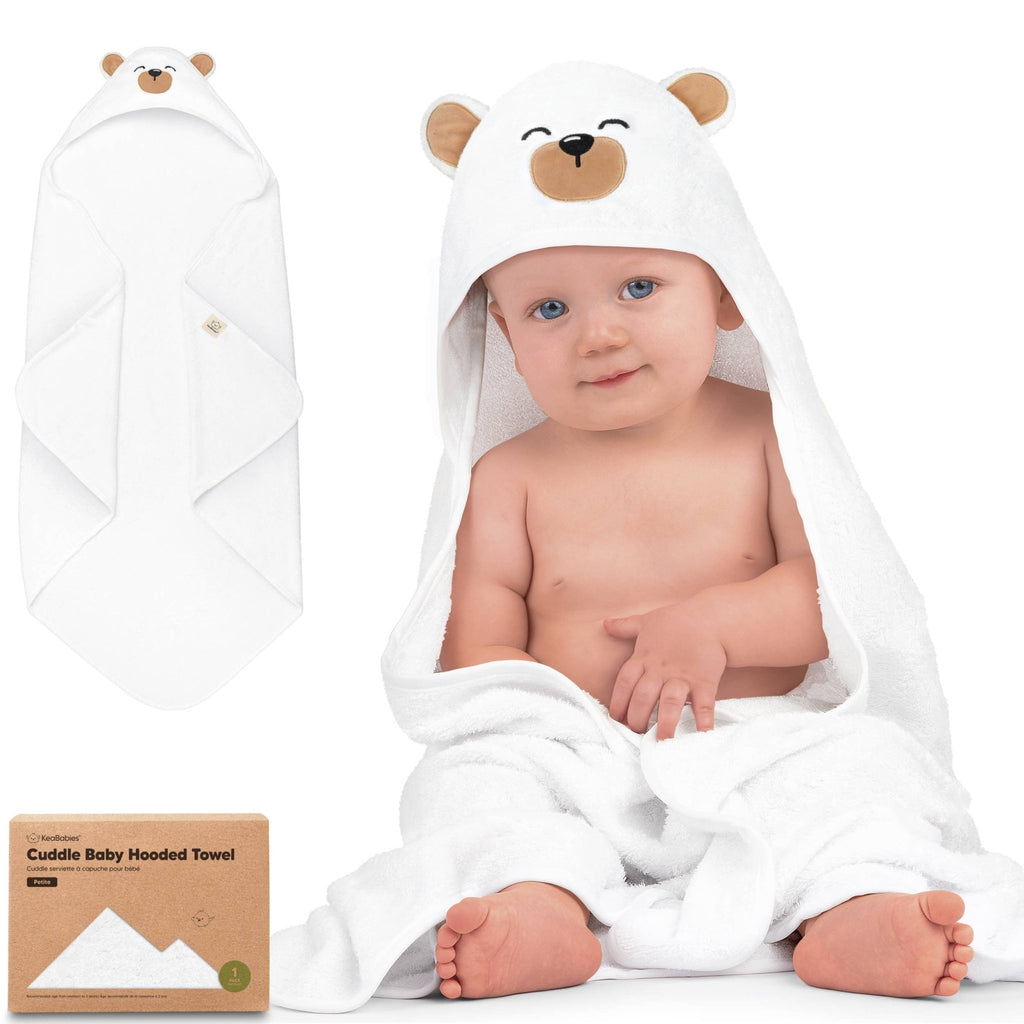 KeaBabies Cuddle Grizzly Baby Hooded Towel - Towel