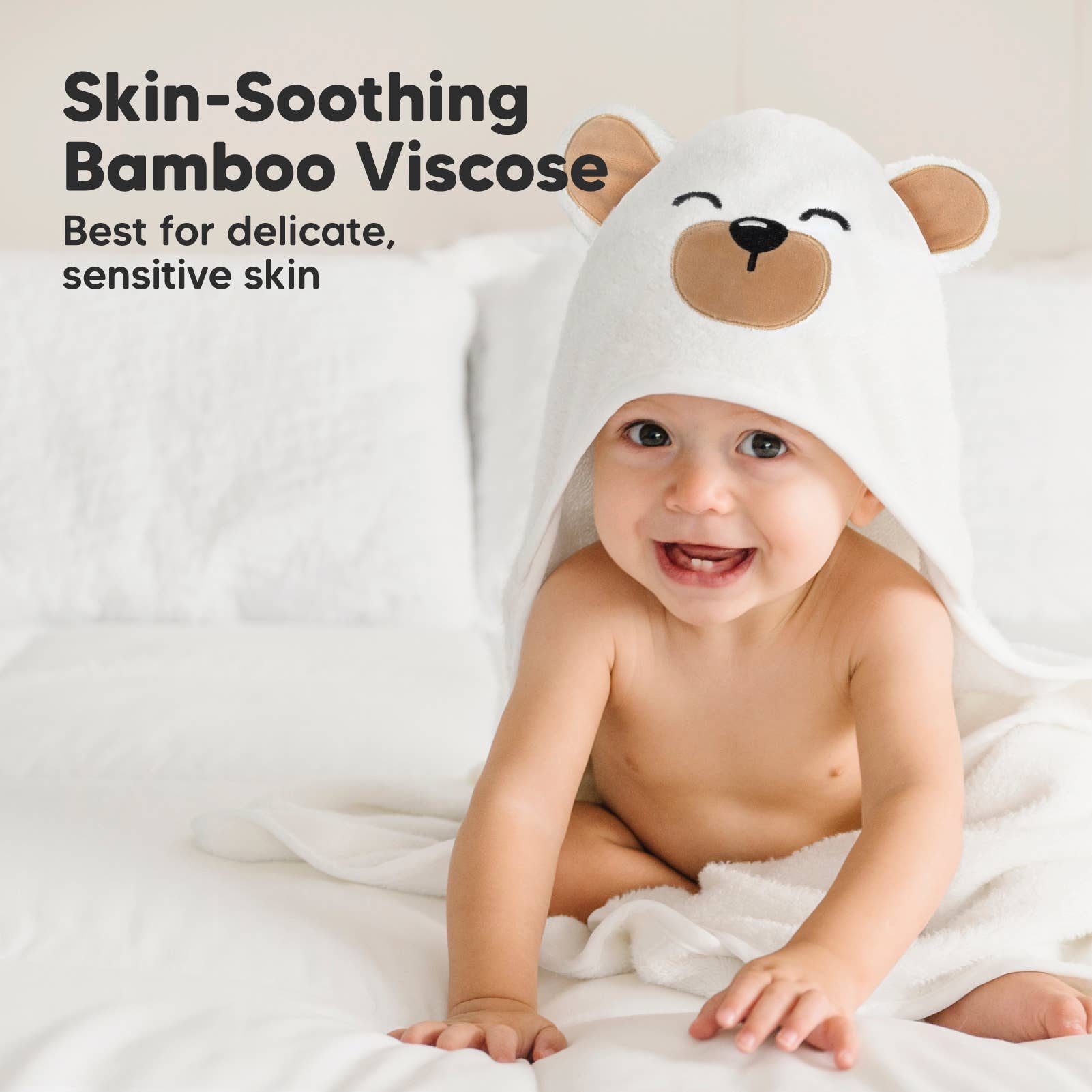 KeaBabies Cuddle Grizzly Baby Hooded Towel - Towel