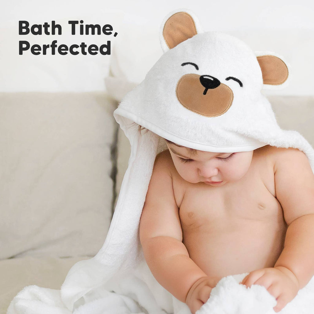 KeaBabies Cuddle Grizzly Baby Hooded Towel - Towel