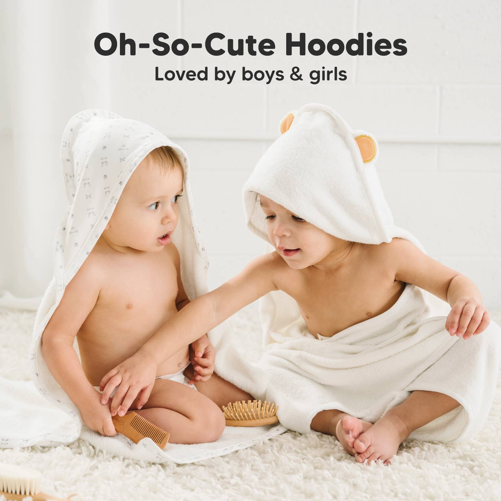 KeaBabies KeaBabies Luxe Baby Hooded Towel - Towel