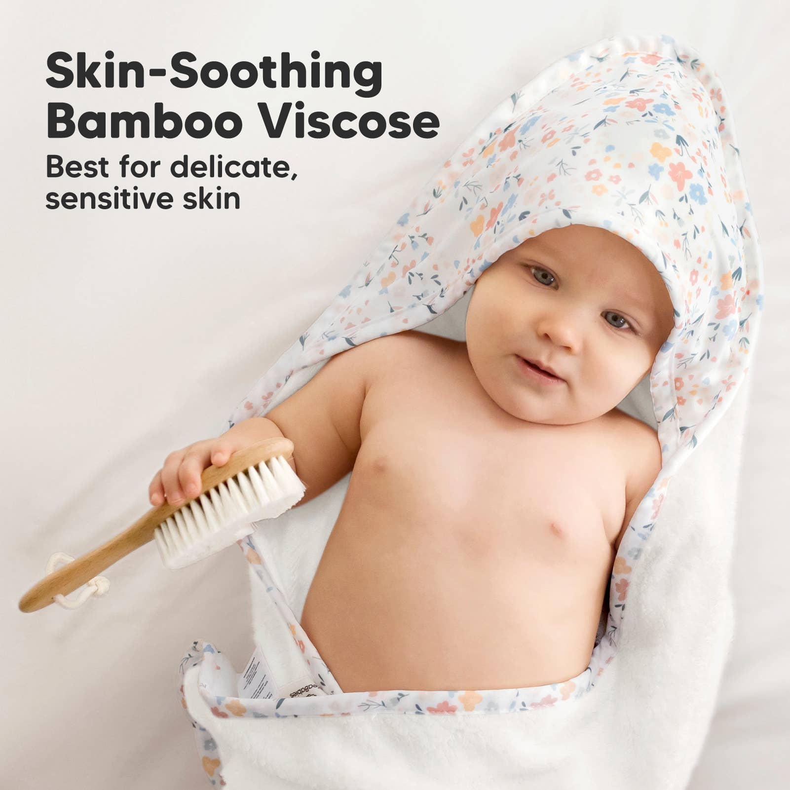 KeaBabies Luxe Floral Baby Hooded Towel - Towel