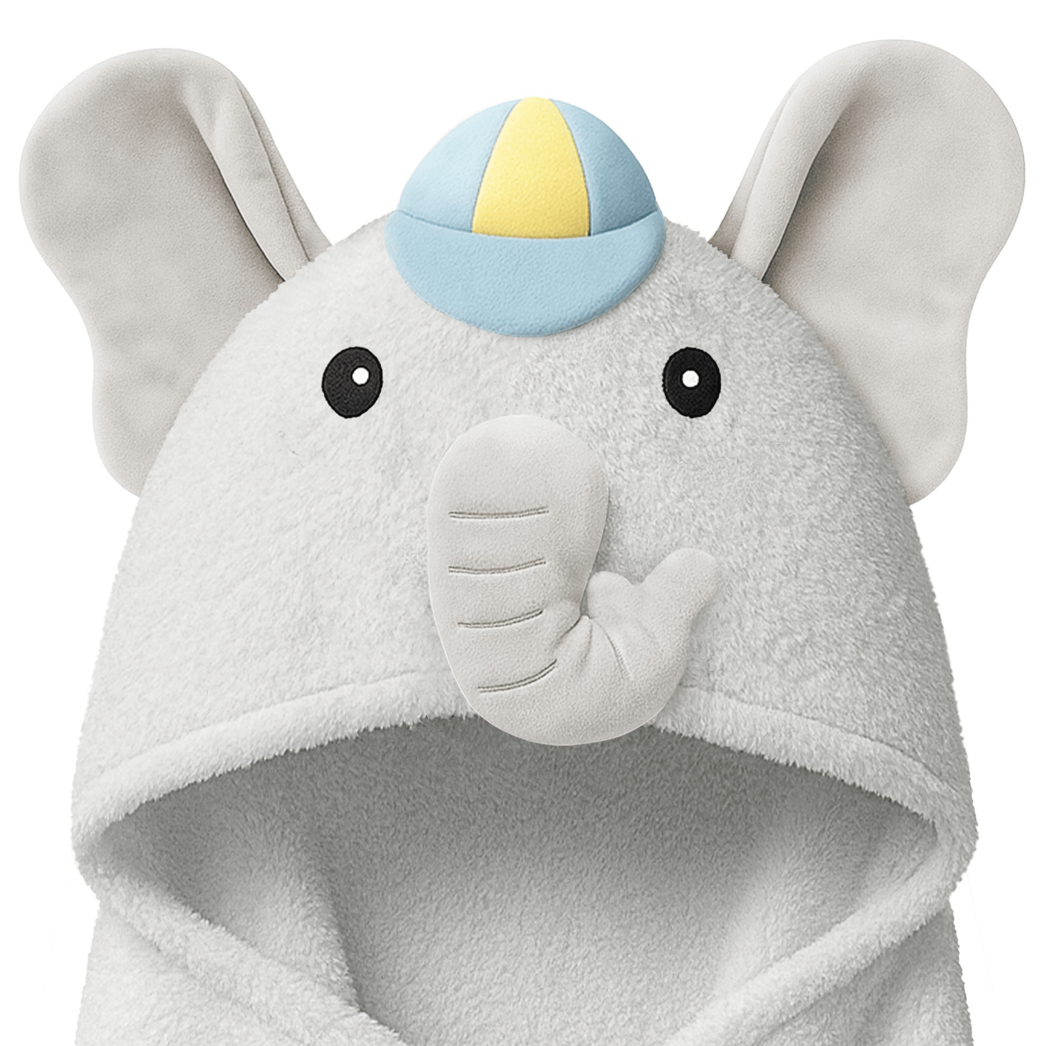 KeaBabies Playpals Boy Elephant Hooded Baby Bath Towel - Towel