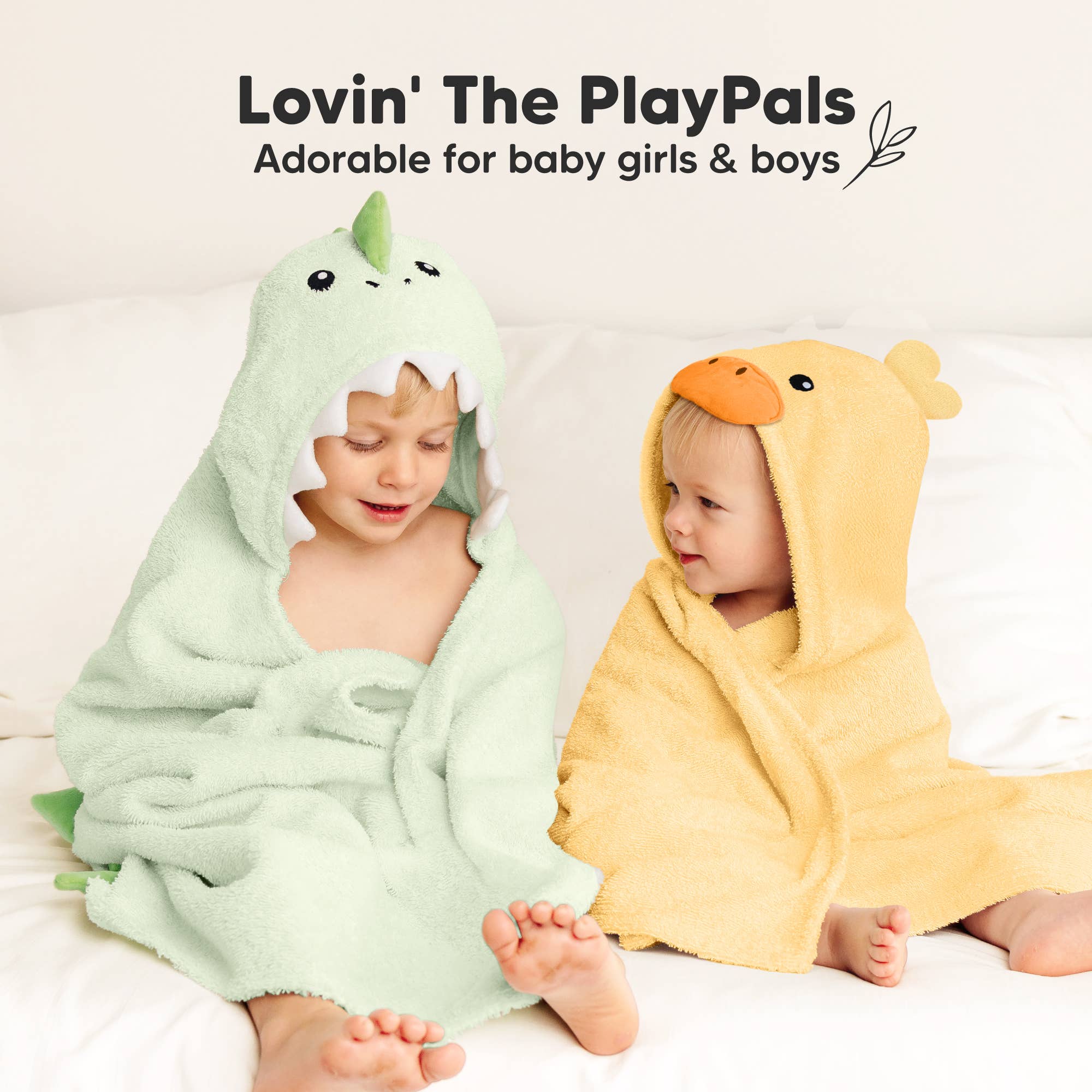 KeaBabies Playpals Duck Hooded Baby Bath Towel - Towel