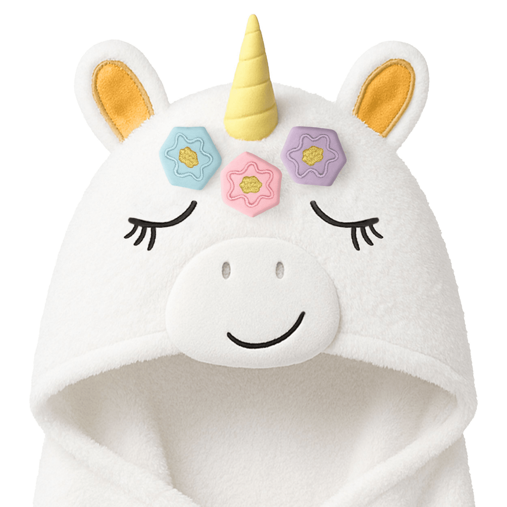 KeaBabies Playpals Unicorn Hooded Baby Bath Towel - Towel