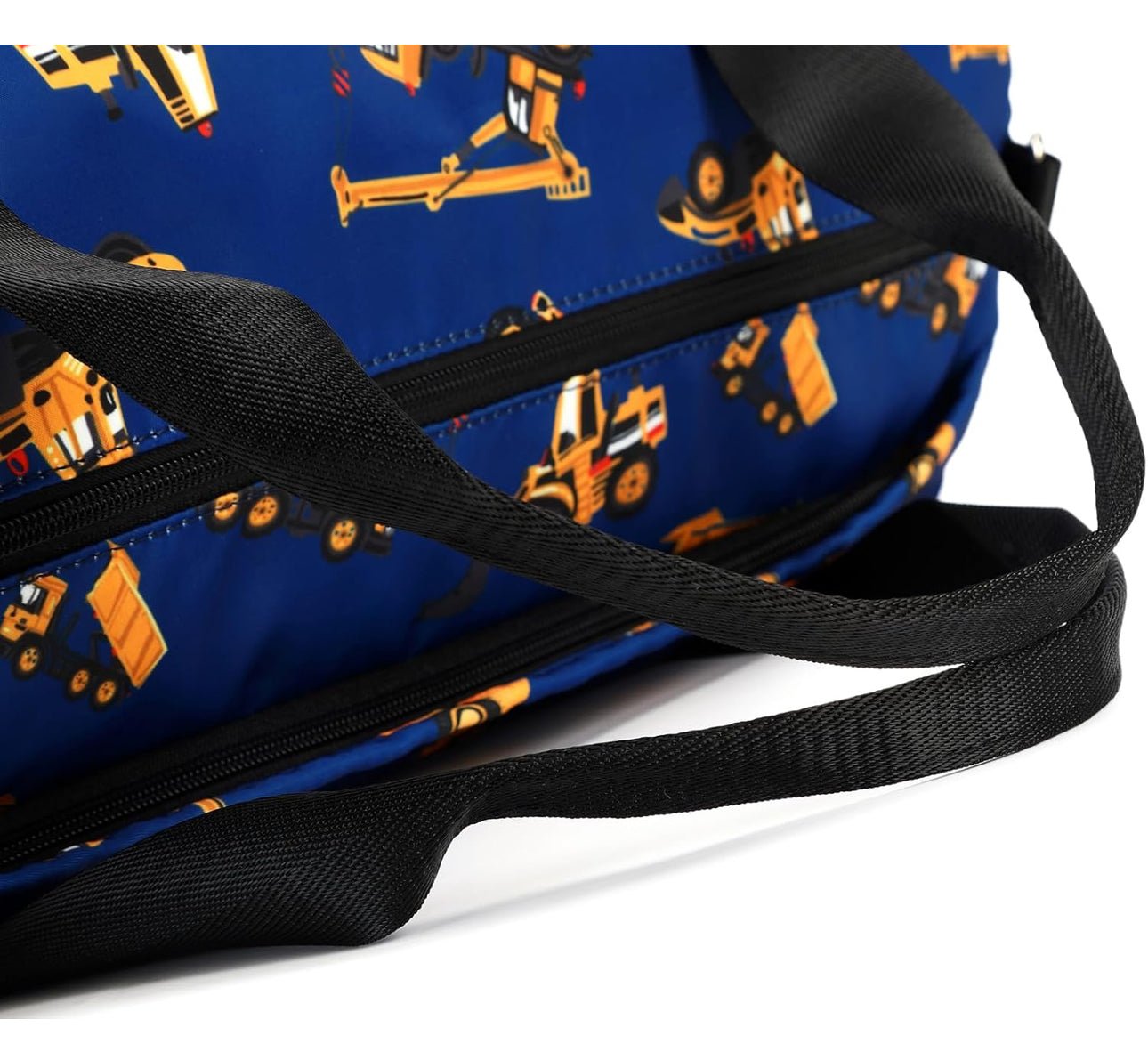 Kids Duffle Bag with Construction Vehicles - Blissful Bundlz