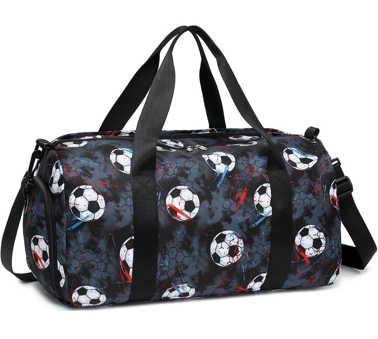 Kids Duffle Bag with Soccer Balls - Blissful Bundlz