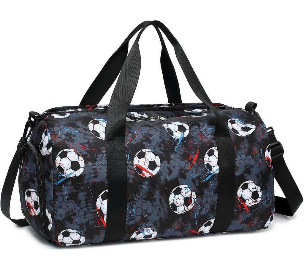 Kids Duffle Bag with Soccer Balls - Blissful Bundlz