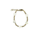 Lil Charms Gold White Hearts Bracelet - Jewelry