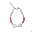Lil Charms Mulberry & White Bow Bracelet - Blissful Bundlz