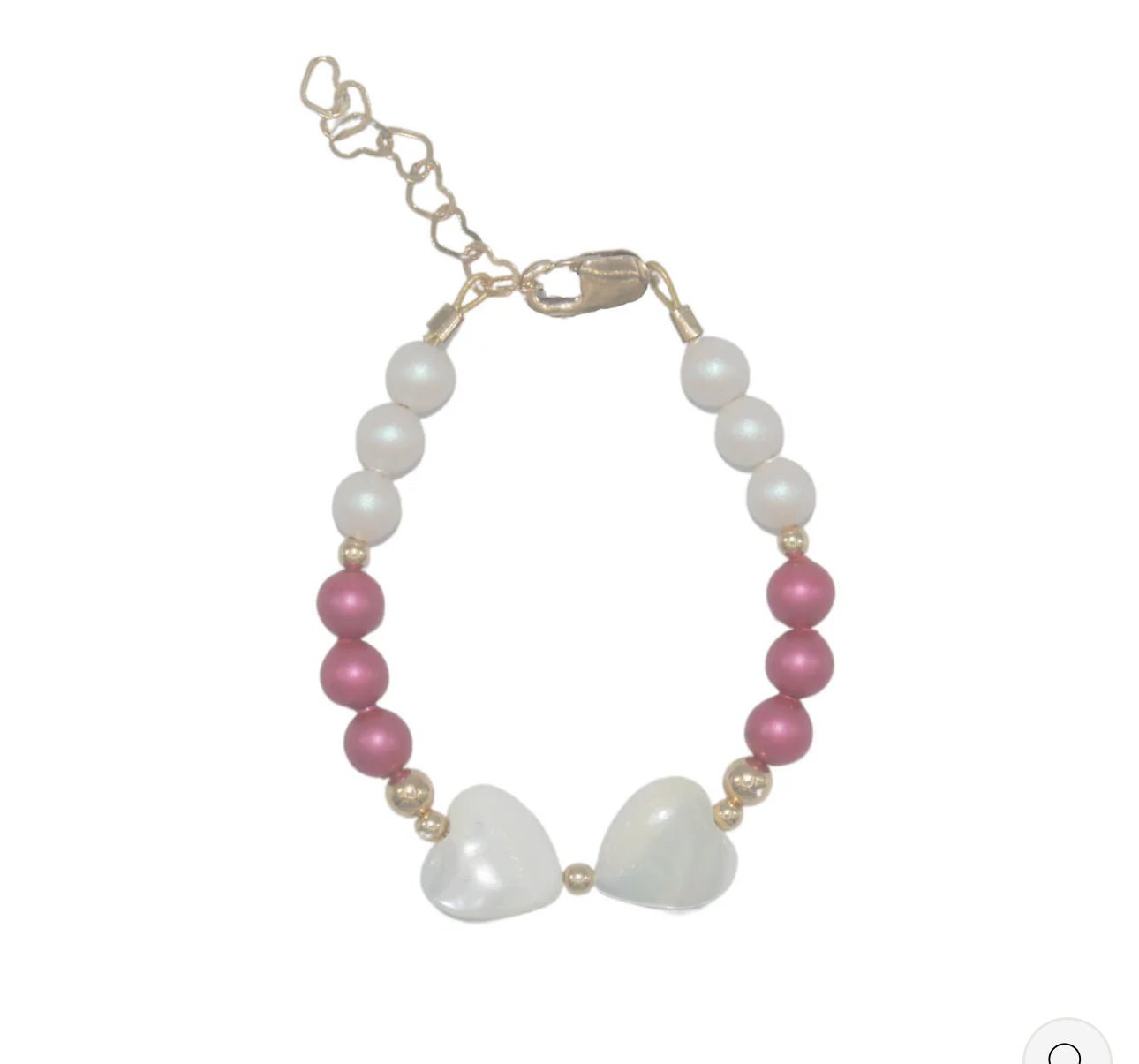 Lil Charms Mulberry & White Bow Bracelet - Blissful Bundlz