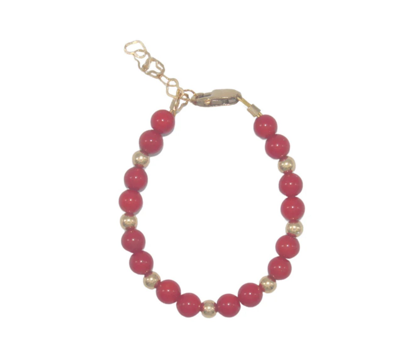 Lil Charms Red & Gold Bracelet - Blissful Bundlz