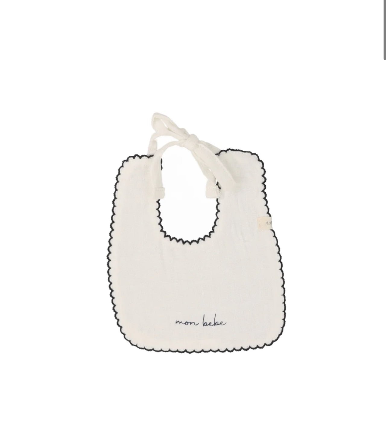 Lilette Edged Muslin Bib - Blissful Bundlz