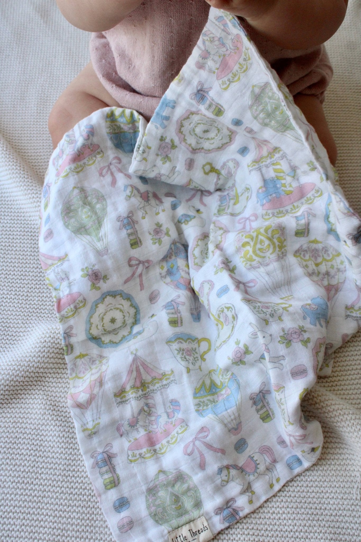 Little Threads Label Dreamy Carousel Lovey - Lovey