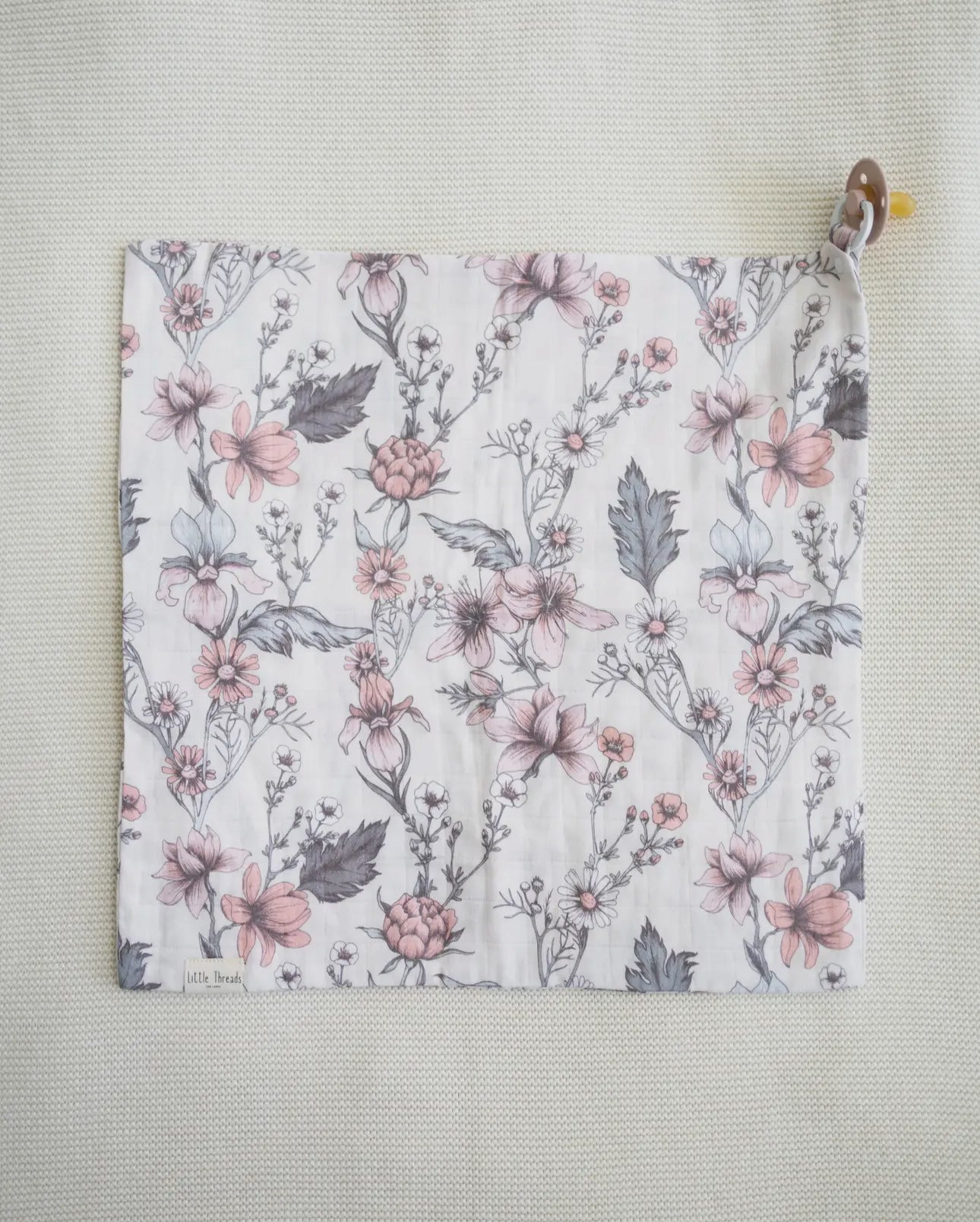 Little Threads Label Dreamy Floral Lovey - Blissful Bundlz