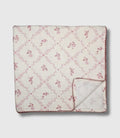 Little Threads Label - Mauve Lattice Muslin Blanket - Muslin Swaddle