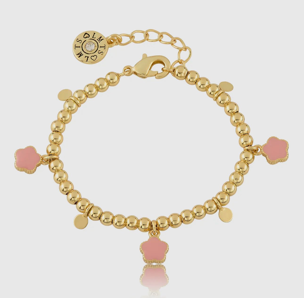 LMTS Bead & Disc Dangles Flower Baby Bracelet - Blissful Bundlz