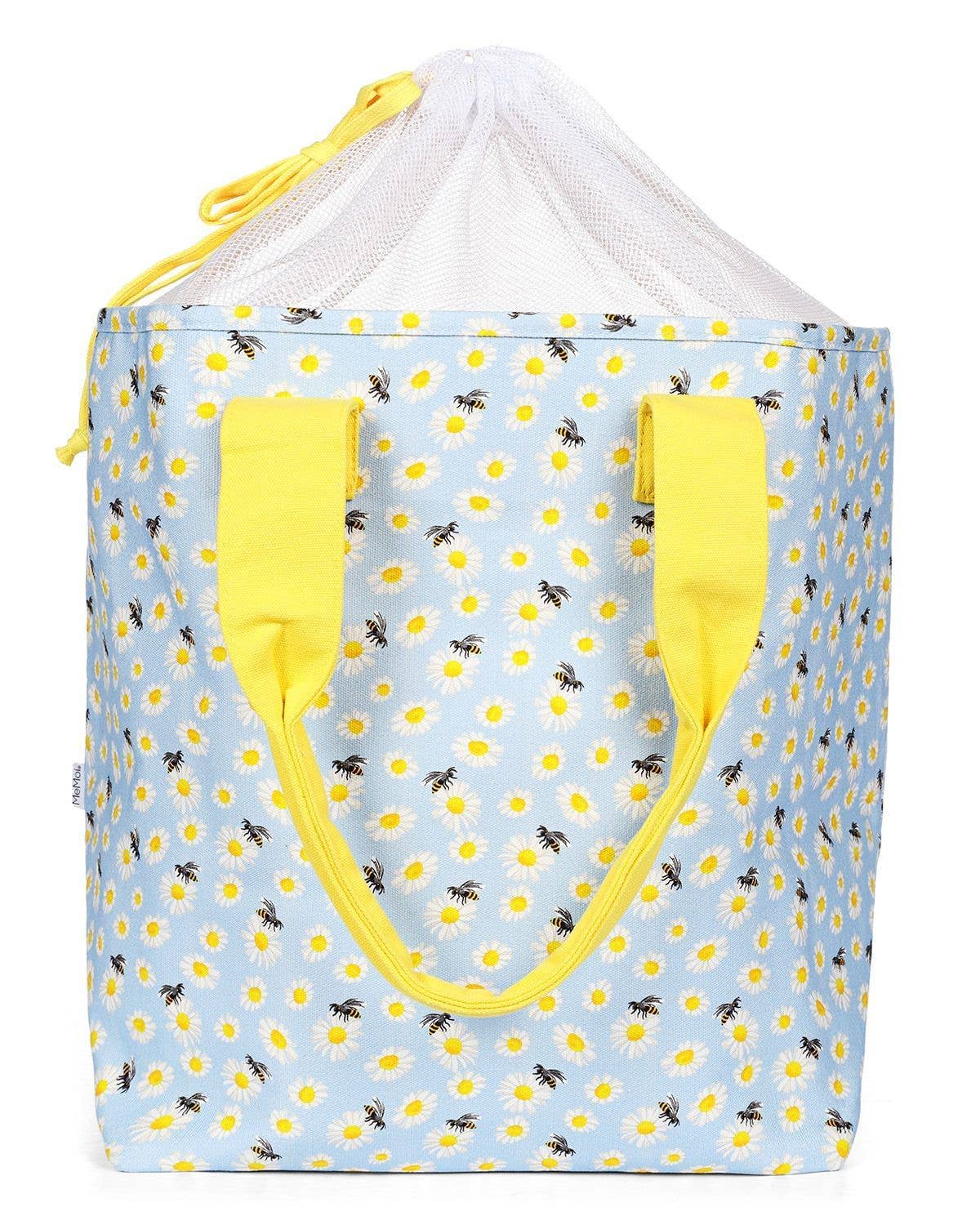 MeMoi Daisy and Bees Makeup and Tote Bag Set - Blissful Bundlz