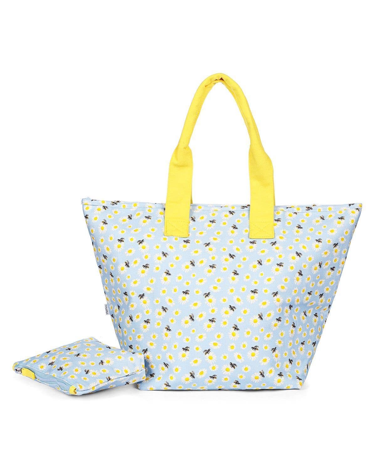 MeMoi Daisy and Bees Makeup and Tote Bag Set - Blissful Bundlz