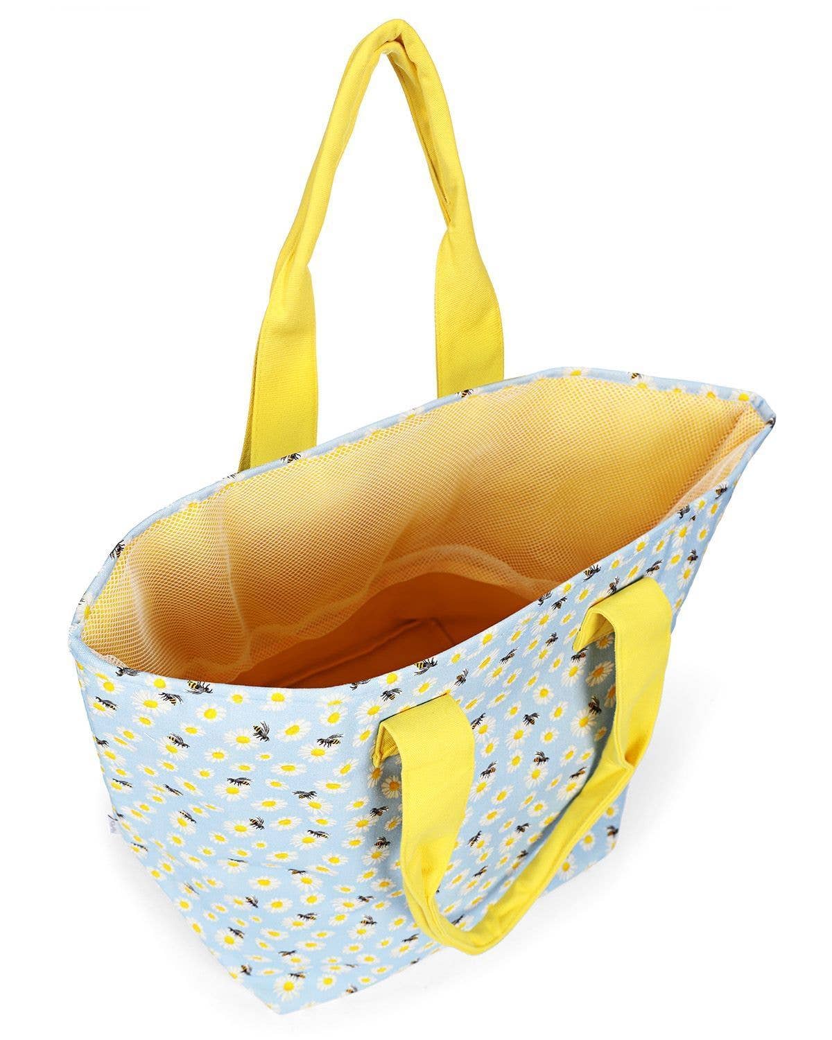 MeMoi Daisy and Bees Makeup and Tote Bag Set - Blissful Bundlz