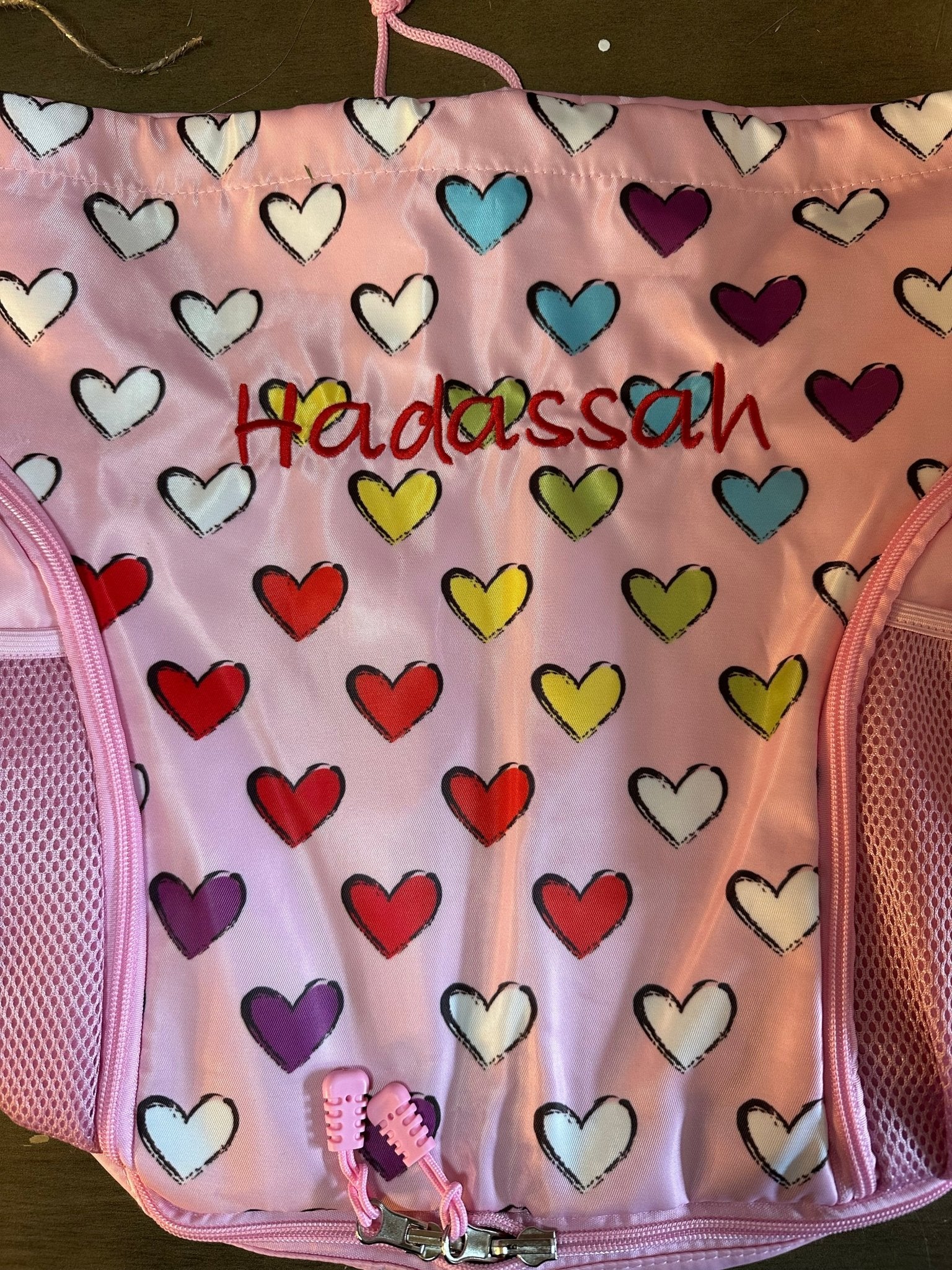 MeMoi Girls Multicolor Hearts Camp Backpack Bag - Blissful Bundlz