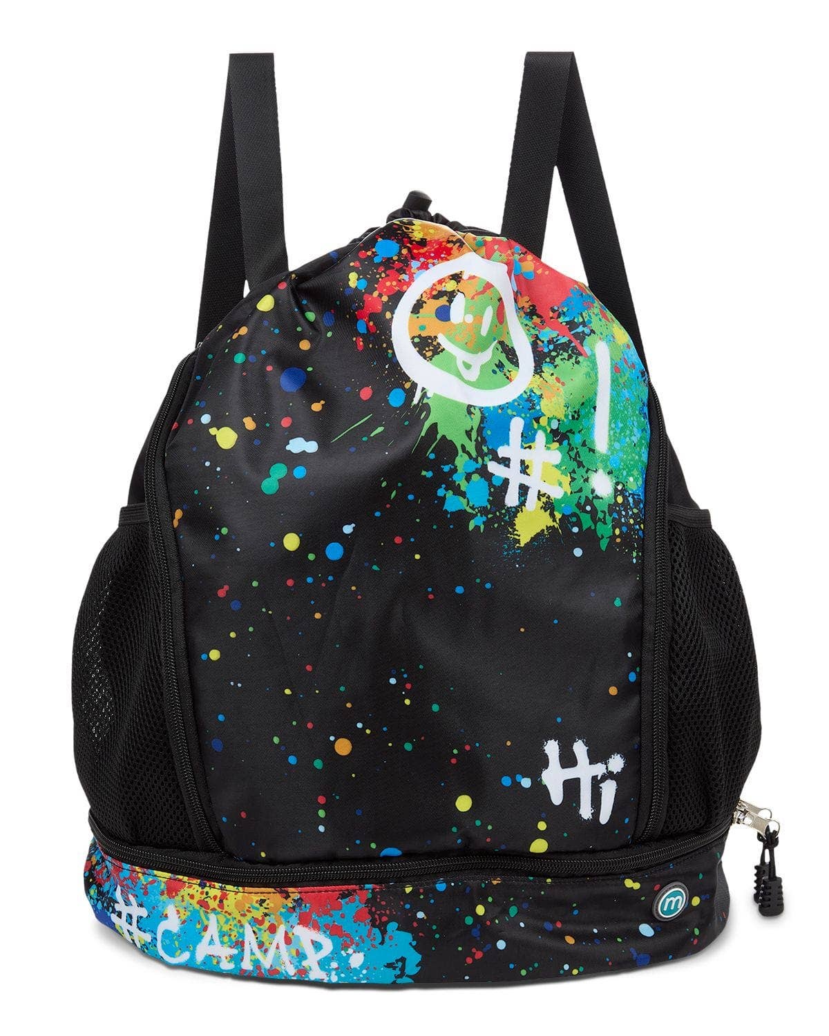 MeMoi Kids Unisex Multicolor "Graffiti Fun" Camp Bag Backpack - Blissful Bundlz
