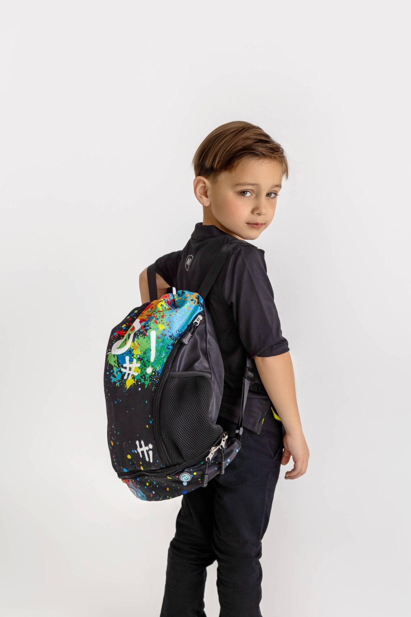 MeMoi Kids Unisex Multicolor "Graffiti Fun" Camp Bag Backpack - Blissful Bundlz