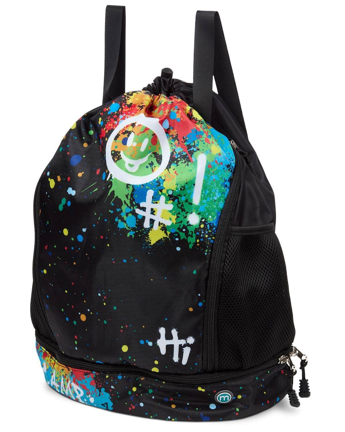 MeMoi Kids Unisex Multicolor "Graffiti Fun" Camp Bag Backpack - Blissful Bundlz