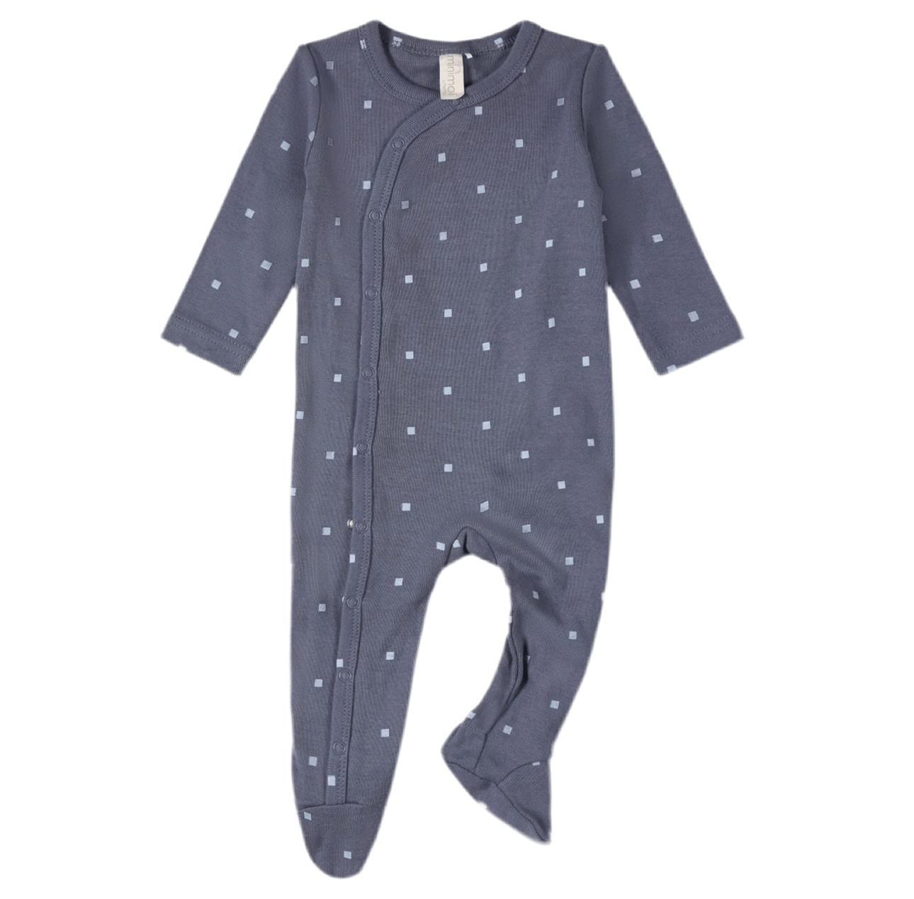 MiniMoí Boys Little Squares Side - Snap Footie - Blissful Bundlz