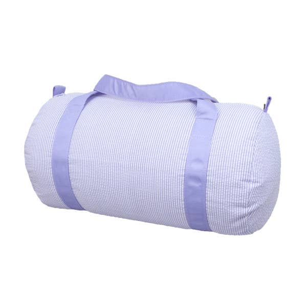 Mint - Lilac Seersucker Medium Duffle Bag - Duffle Bag