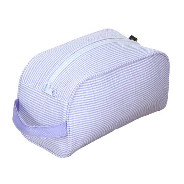 Mint - Lilac Seersucker Traveler Bag - Toiletry Bag