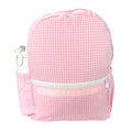 Mint - Pink Gingham Medium Backpack w/ Pocket | Mint - Blissful Bundlz