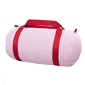 Mint - Red Seersucker Medium Duffle Bag - Duffle Bag
