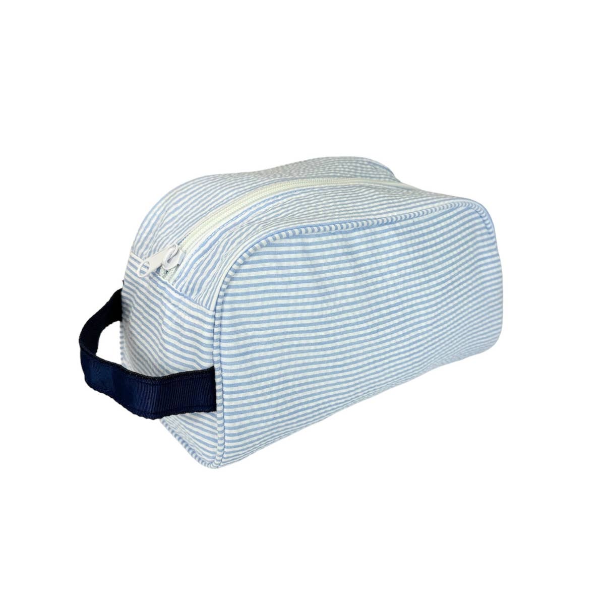 Mint - Skipper Seersucker Traveler Bag - Toiletry Bag