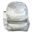Mint - Snow Camo Seersucker Medium Backpack w/ Pocket | Mint - Blissful Bundlz